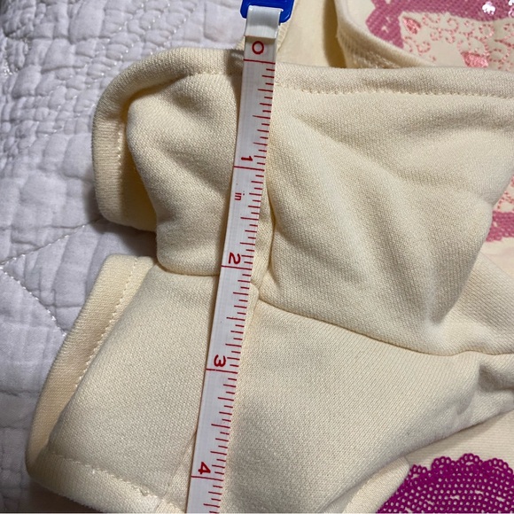 Queen Of Sparkles Heart Patterned Cream Women’s Shorts - Picture 11 of 13